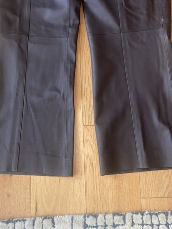NWOT VINCE Leather flared pants- extremely soft!!! - Picture 7 of 16
